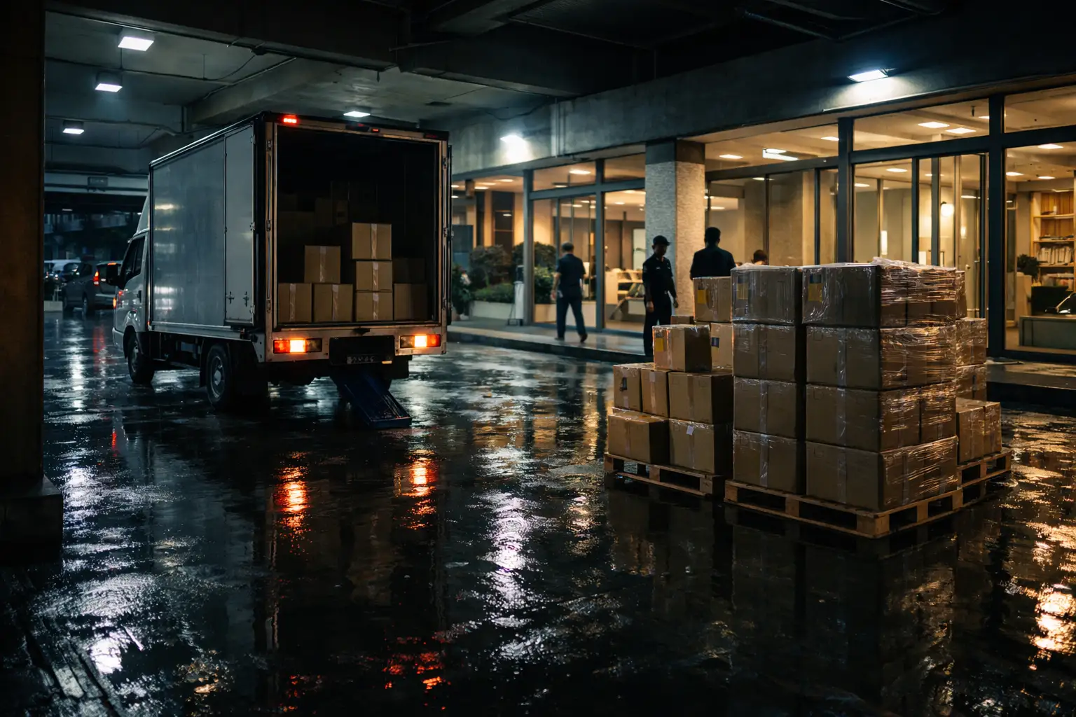 Bangkok condominium loading bay — last-mile delivery rules and access constraints can add fees