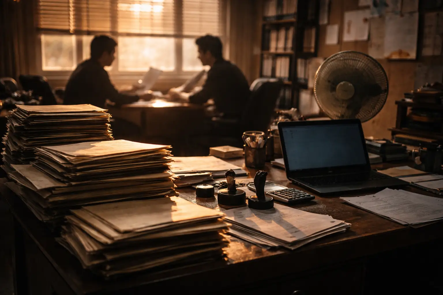 Bangkok logistics broker reviewing vehicle import documents