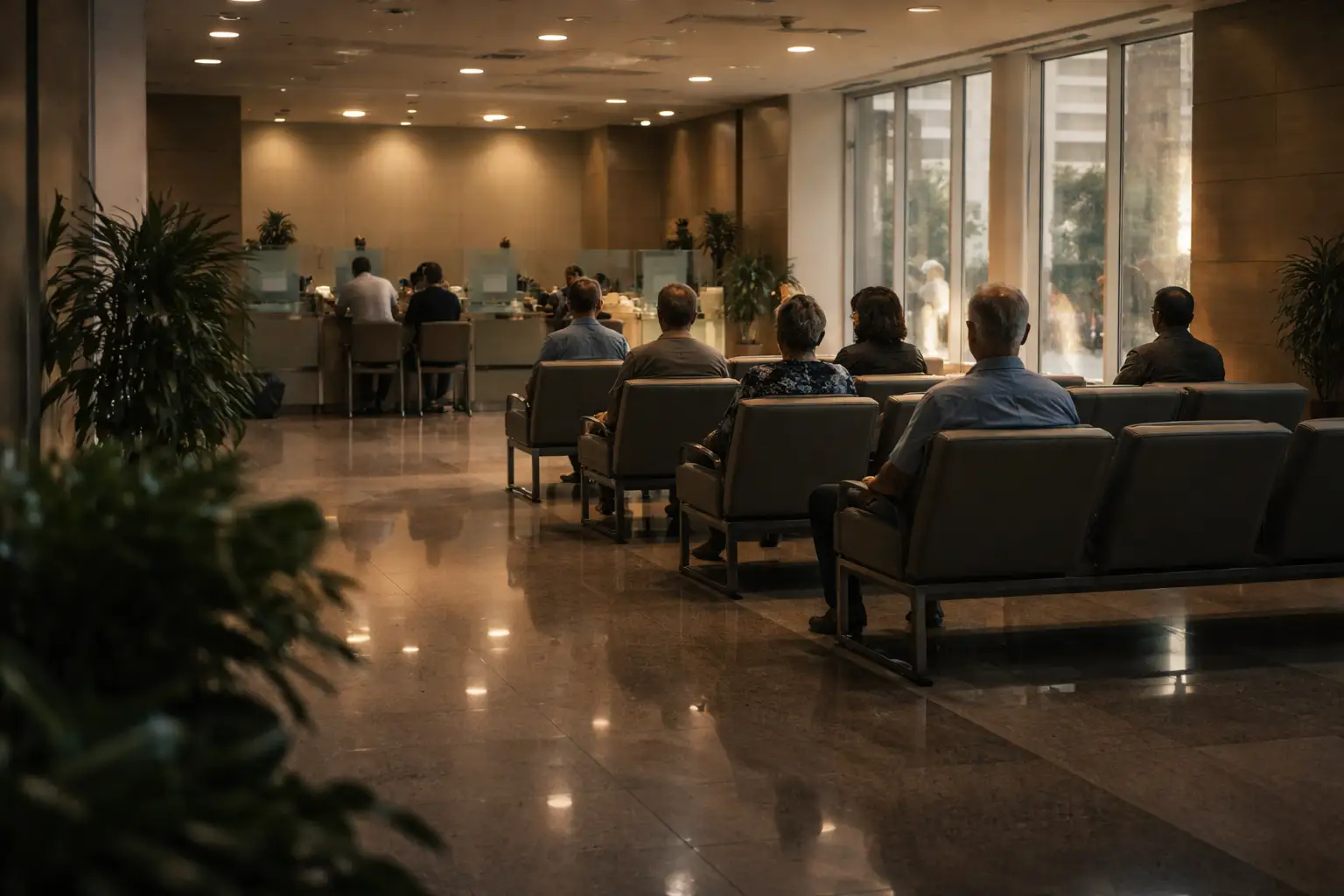 Thai bank lobby — where small delays can turn into real fees and unexpected costs