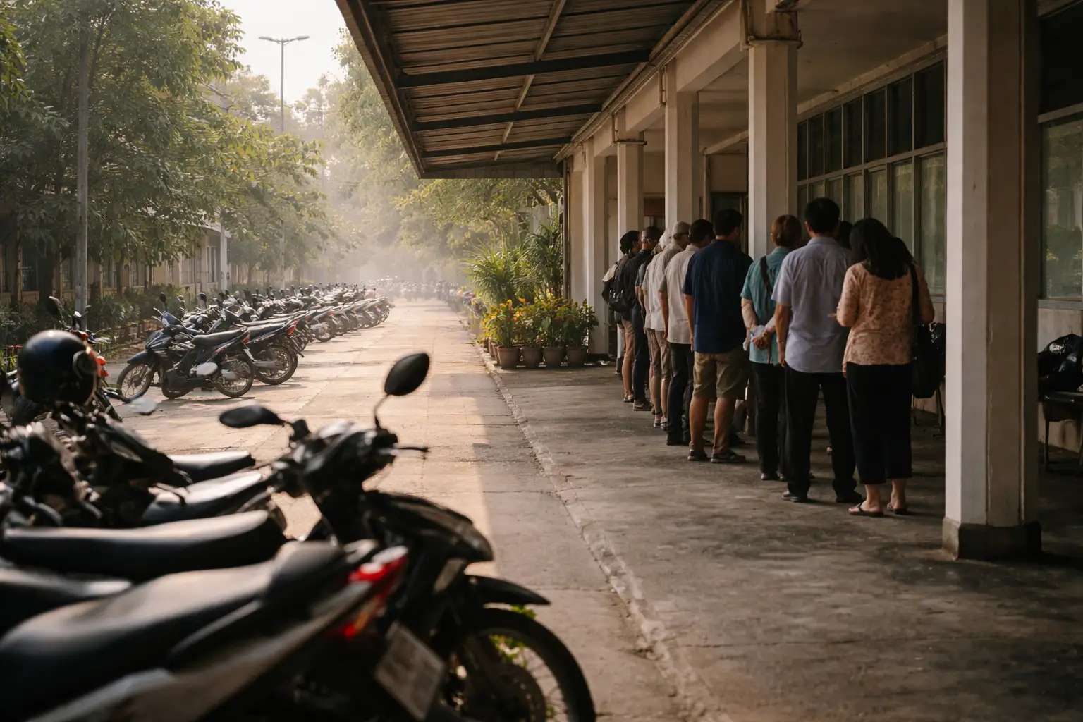 Thai government office building — permits and restricted items guidance