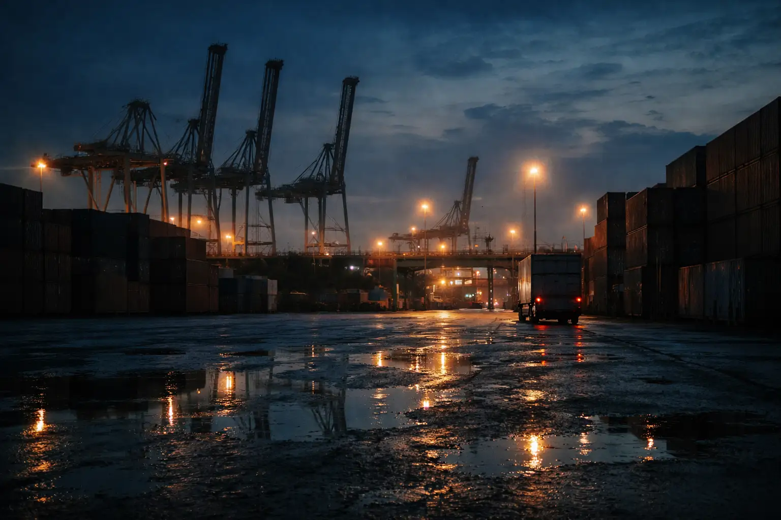 Container yard at a Thai port — inspections, storage windows, and paperwork quality drive delays