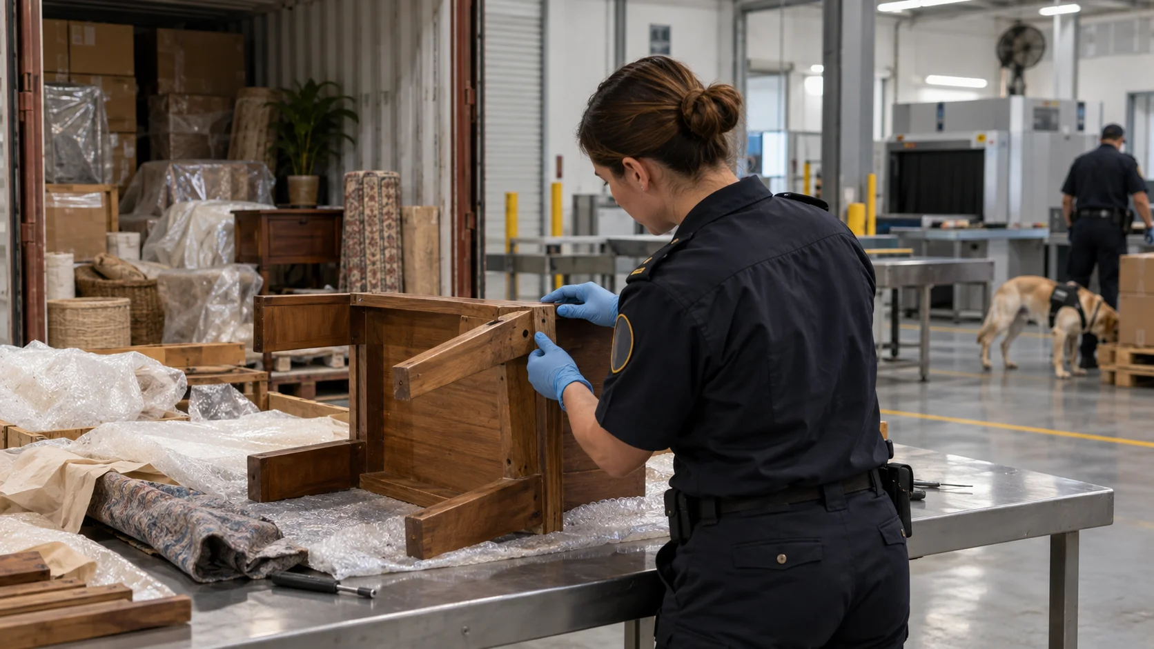 Inside an Australian biosecurity examination facility