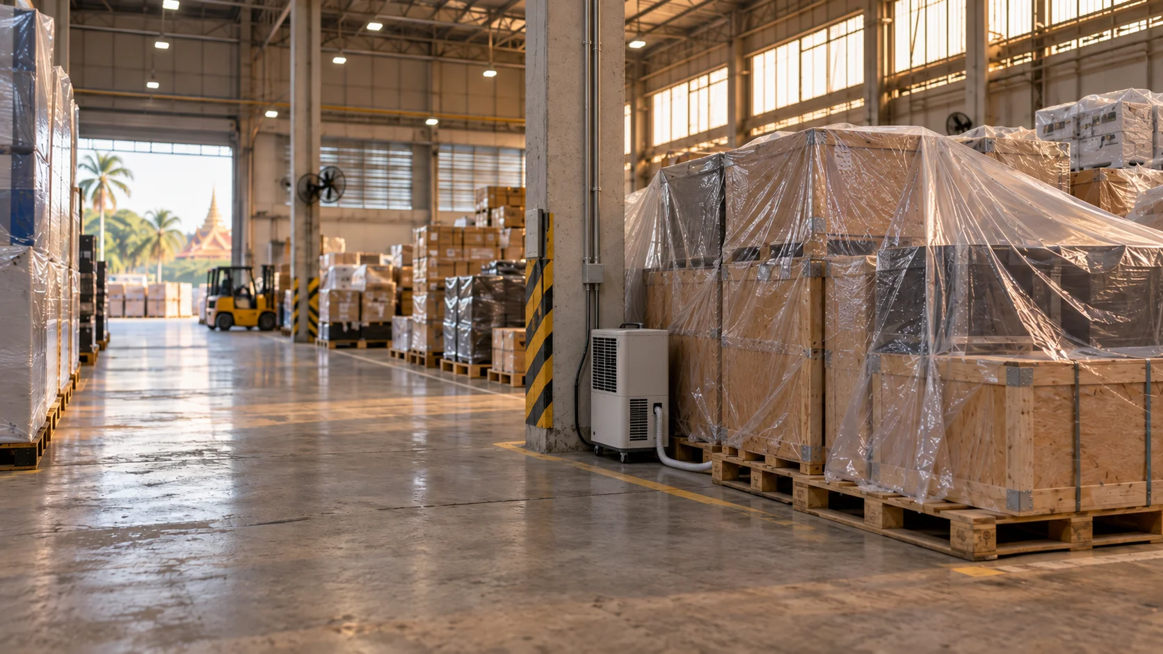 Interior of a Thai bonded storage warehouse
