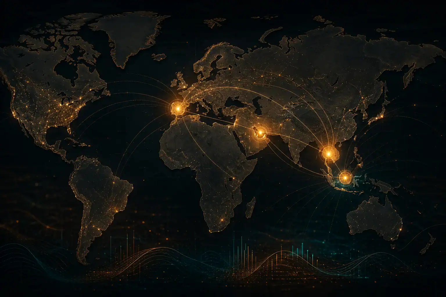 World map showing cryptocurrency-friendly jurisdictions for long-term settlement