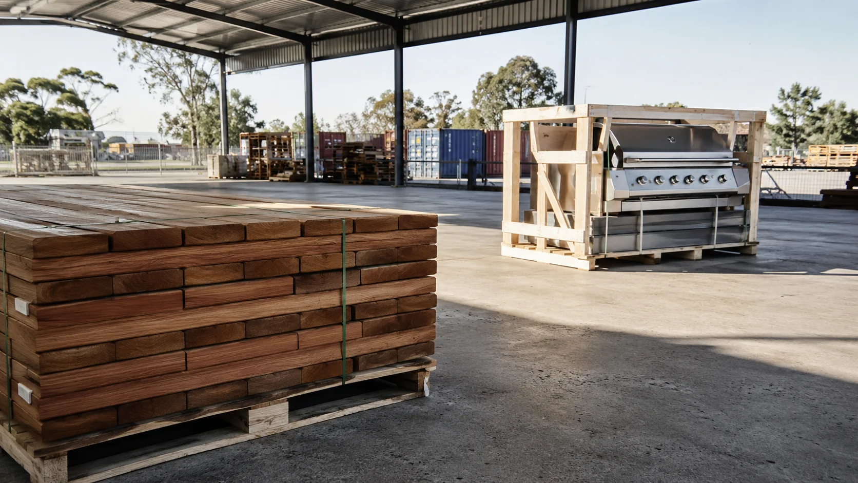 Garden and outdoor products being prepared for import into Australia