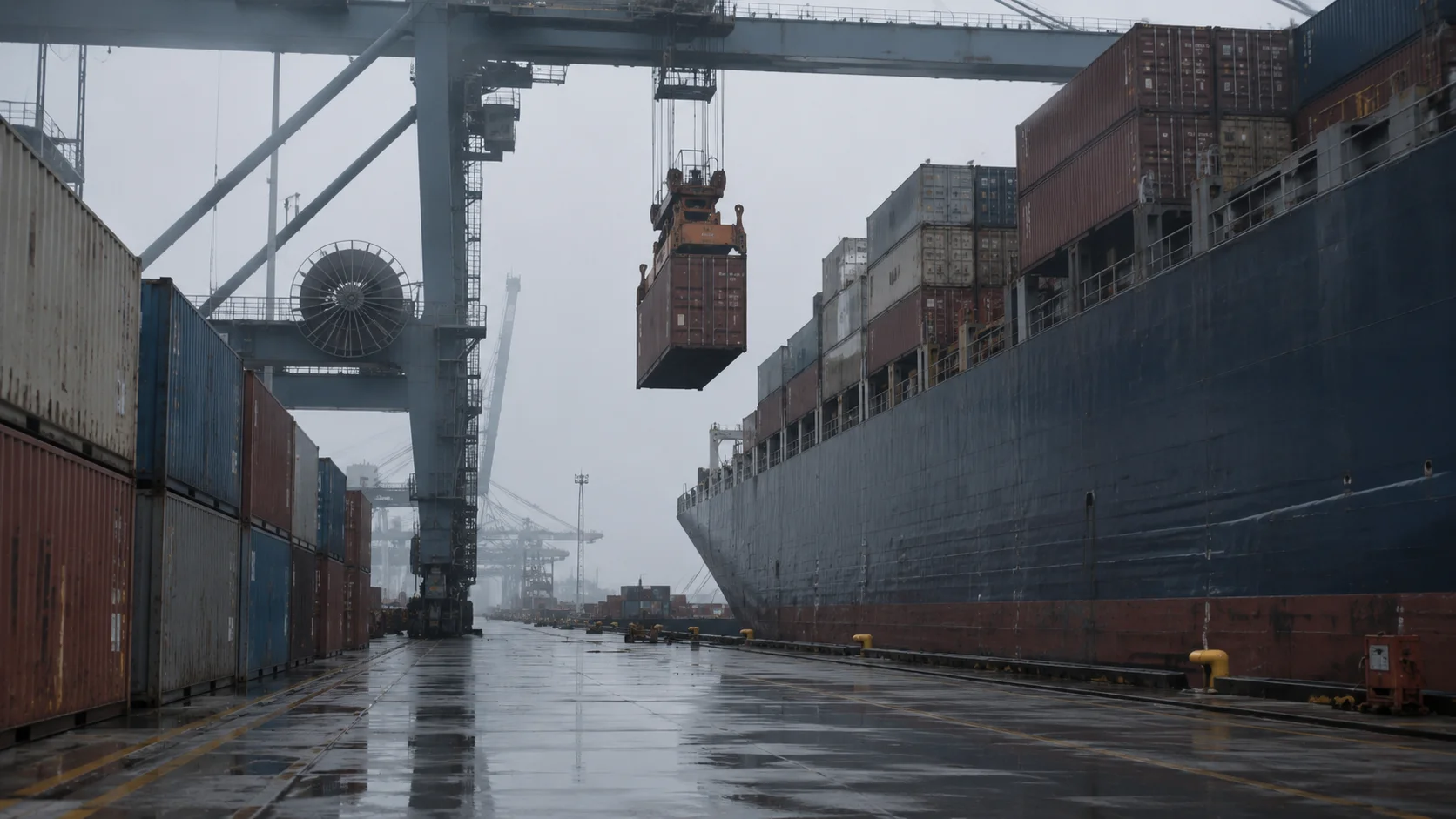 Container departing a Baltic port bound for Thailand