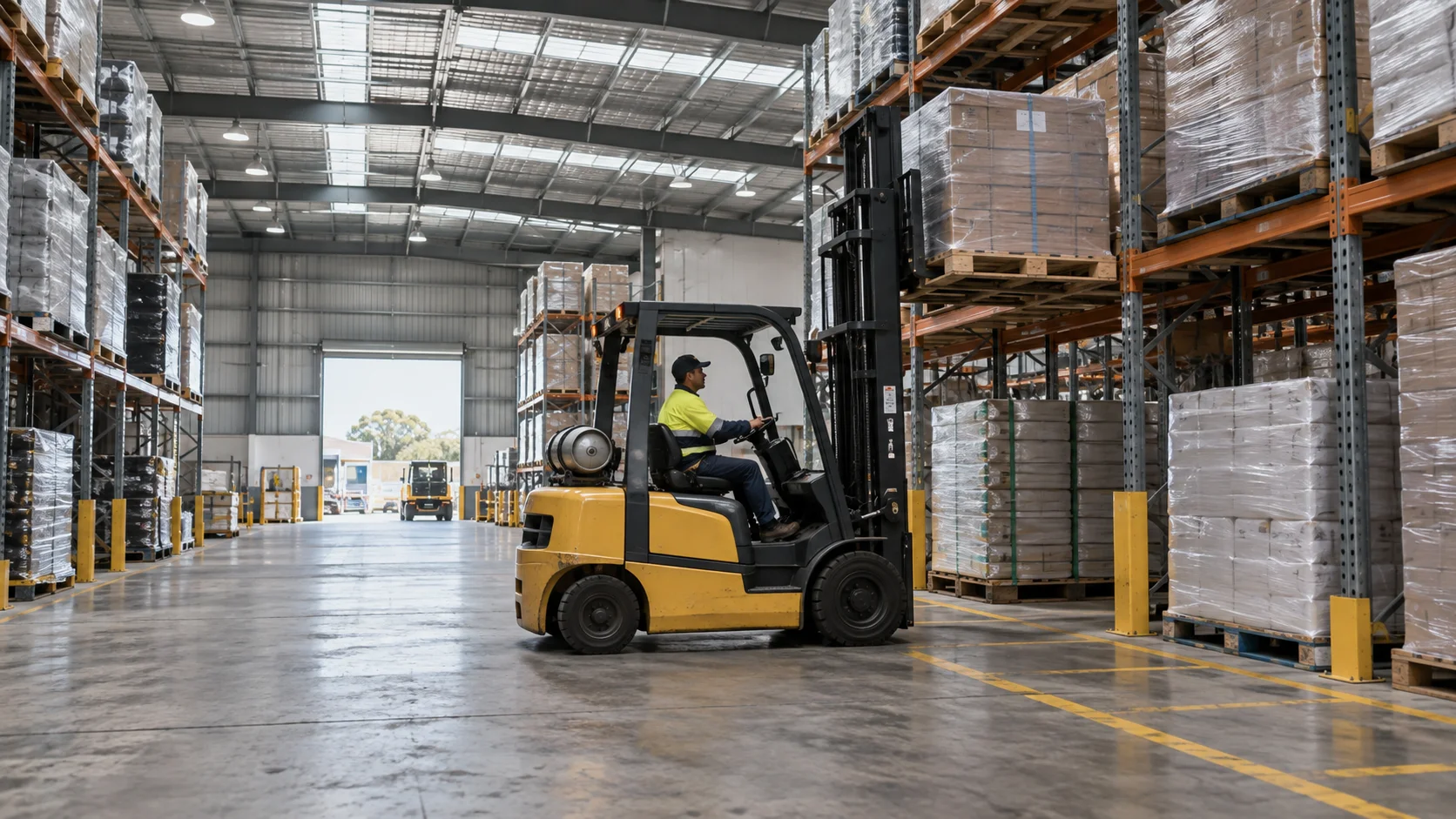 Organised Australian warehouse interior